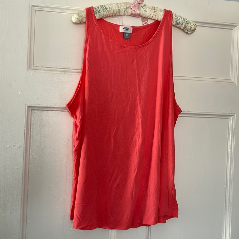 Swing tank top, women, peach, color, size XL. 100% rayon material.